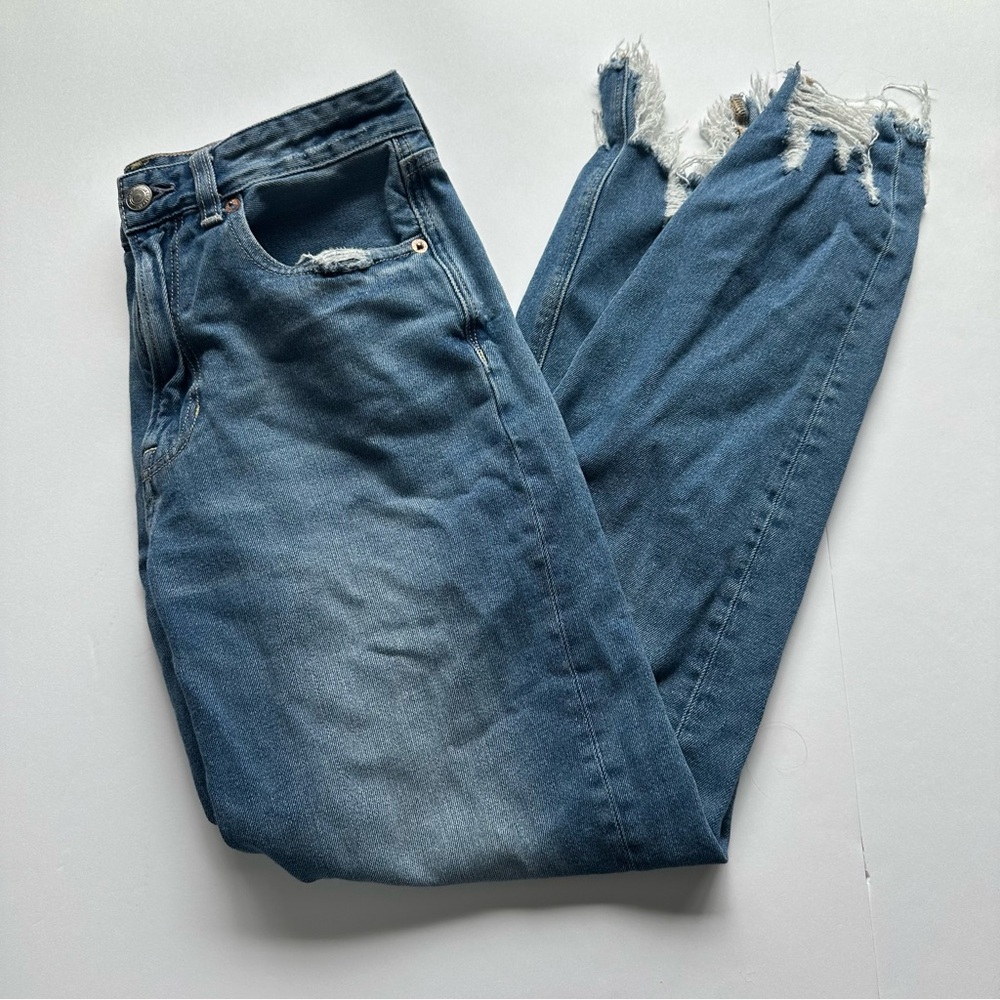 American Eagle Distressed Mom Jeans